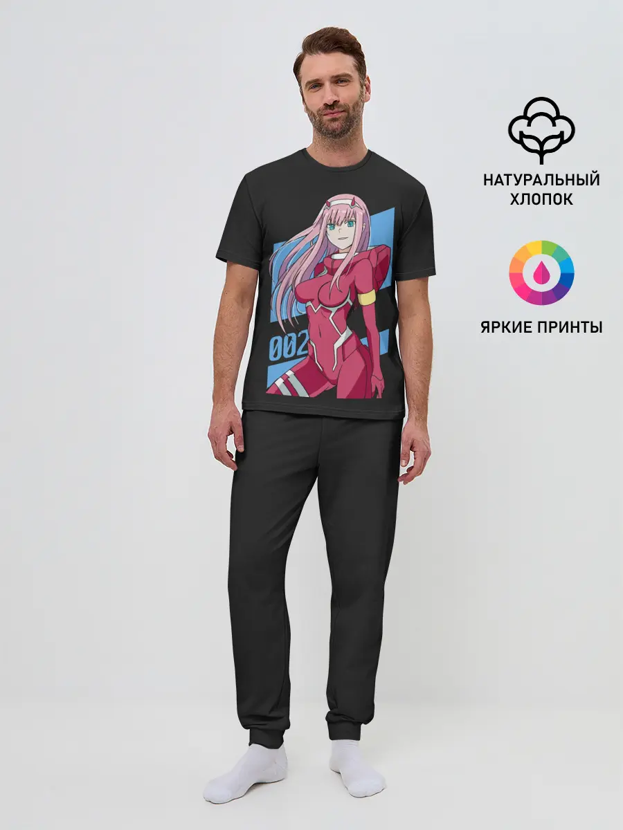 Мужская пижама с брюками / Zero Two in costume