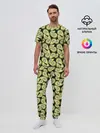 Мужская пижама с брюками / Авокадо