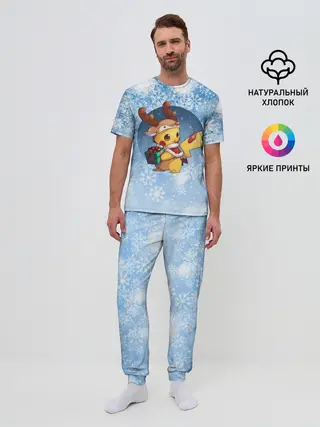 Мужская пижама с брюками / Pikachu Pika Pika