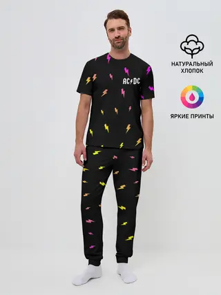 Мужская пижама с брюками / AC DС