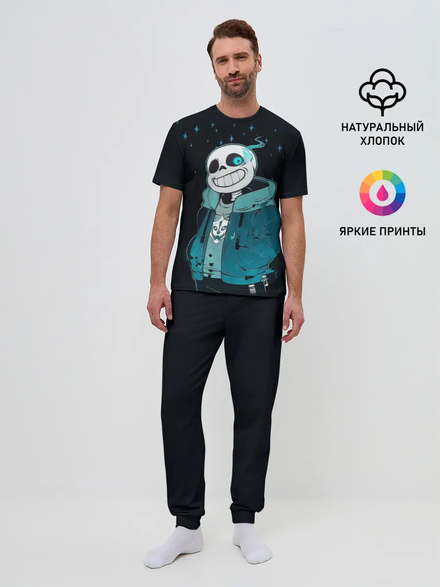 Мужская пижама с брюками / UNDERTALE SANS