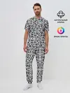 Мужская пижама с брюками / Абстракция