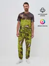 Мужская пижама с брюками / Мох