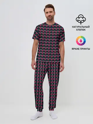 Мужская пижама с брюками / Bulls