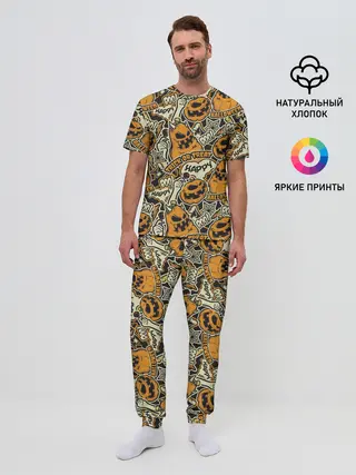 Мужская пижама с брюками / Хэллоуин