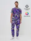 Мужская пижама с брюками / Волны