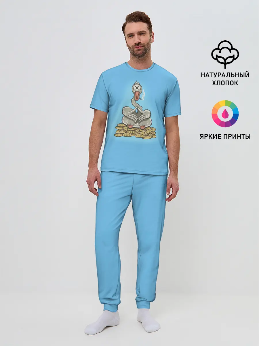 Мужская пижама с брюками / Гусь батонный