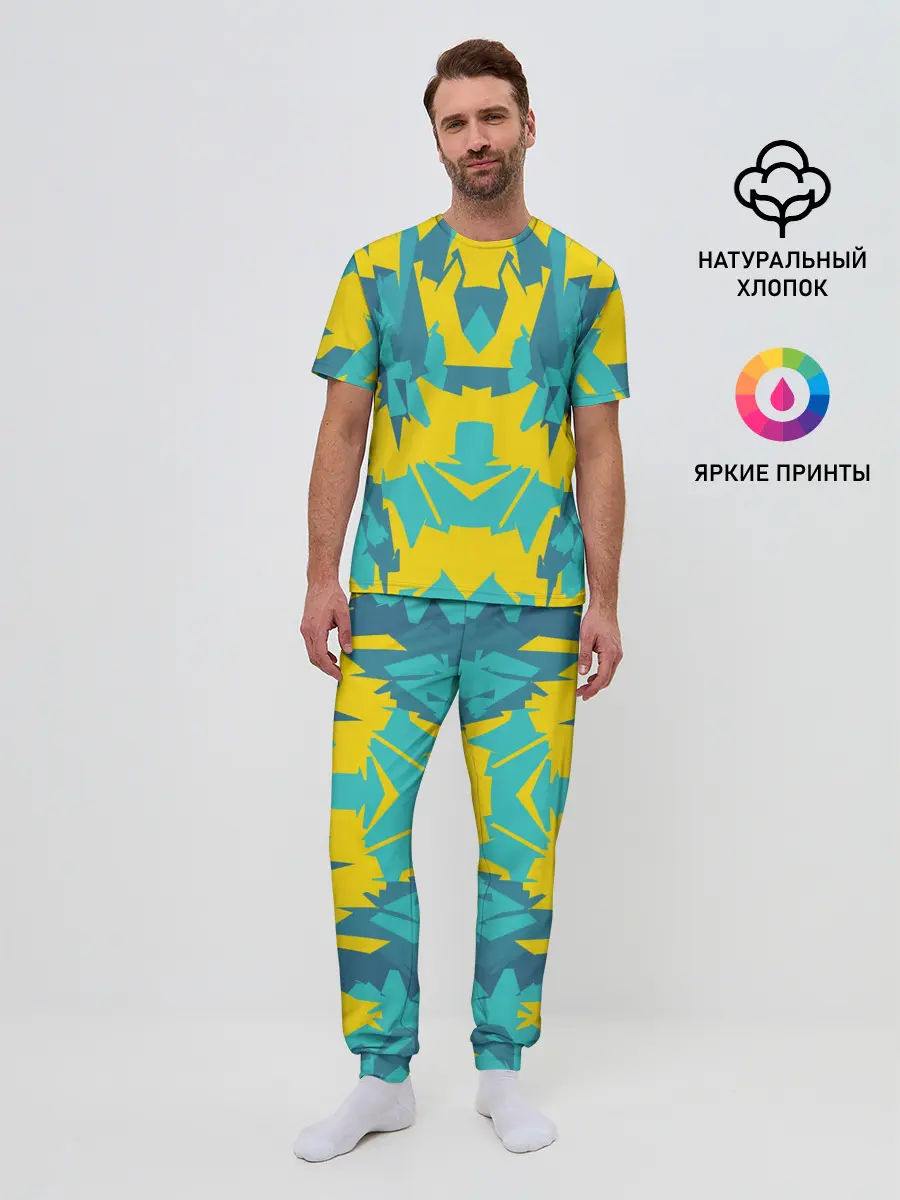 Мужская пижама с брюками / ИГРОВОЙ РАСКРАС