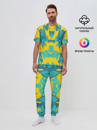 Мужская пижама с брюками / ИГРОВОЙ РАСКРАС