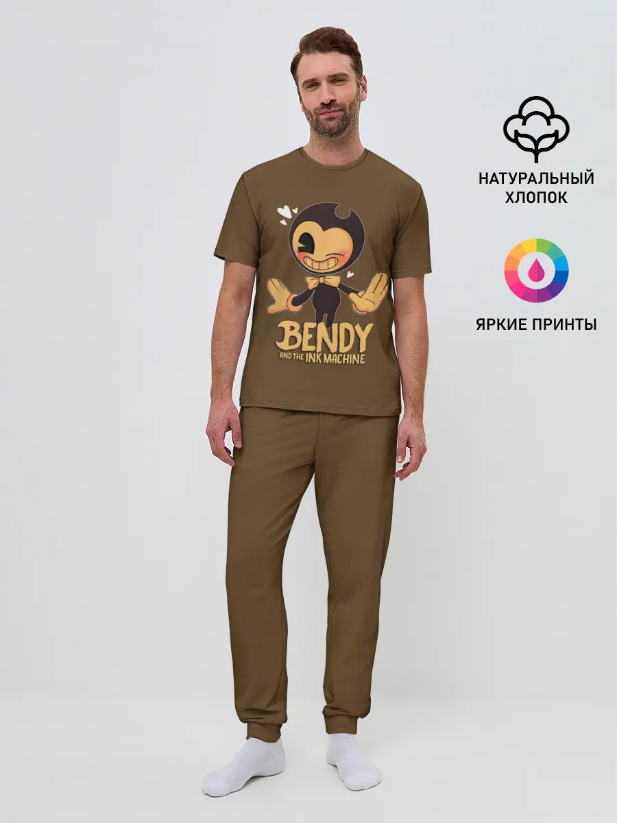 Мужская пижама с брюками / Bendy And The Ink Machine