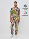 Мужская пижама с брюками / Pop Art