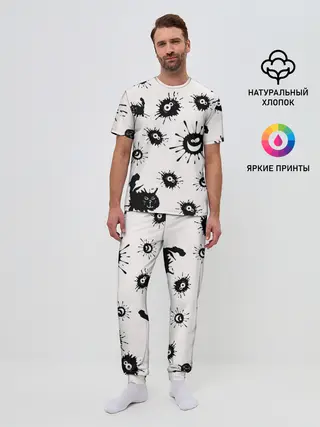 Мужская пижама с брюками / COVID-19