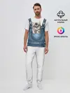 Мужская пижама с брюками / КОТЕНОК В КАРМАНЕ