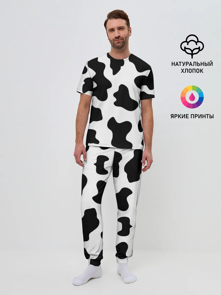 Мужская пижама с брюками / Му-му