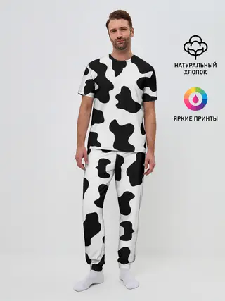 Мужская пижама с брюками / Му-му