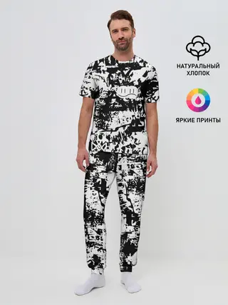 Мужская пижама с брюками / Graffiti