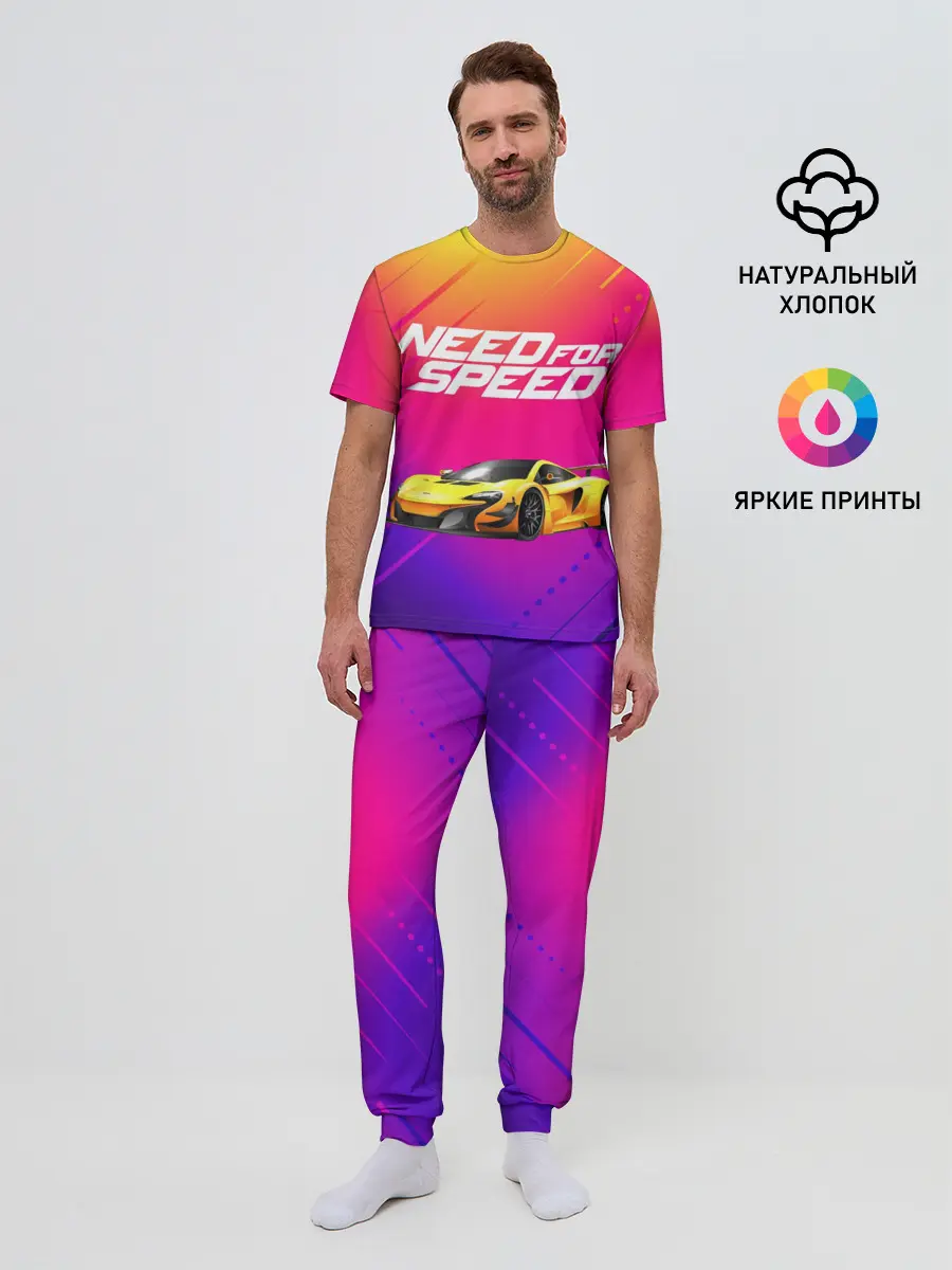 Мужская пижама с брюками / NEED FO SPEED