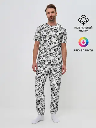 Мужская пижама с брюками / Дзен