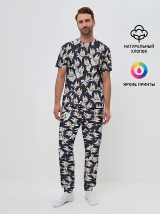 Мужская пижама с брюками / ЯТО БЕЗДОМНЫЙ БОГ