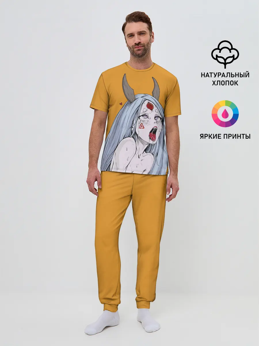 Мужская пижама с брюками / Ahegao Kaguya