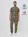 Мужская пижама с брюками / граффити