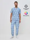 Мужская пижама с брюками / Новый Год
