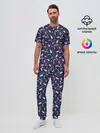 Мужская пижама с брюками / Новый Год