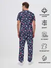 Мужская пижама с брюками / Новый Год
