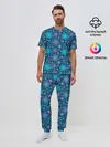 Мужская пижама с брюками / Новогодние Узоры