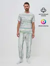 Мужская пижама с брюками / Абстракция