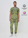 Мужская пижама с брюками / УЗОР , ФУТУРИЗМ,