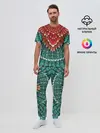 Мужская пижама с брюками / Оперение зимородка