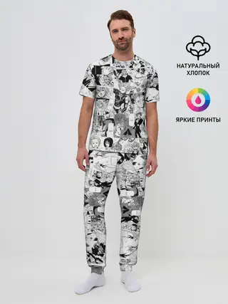 Мужская пижама с брюками / Семь смертных грехов