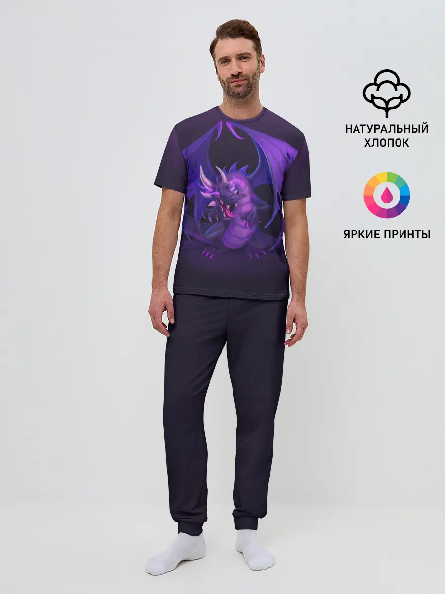 Мужская пижама с брюками / Cunning dragon