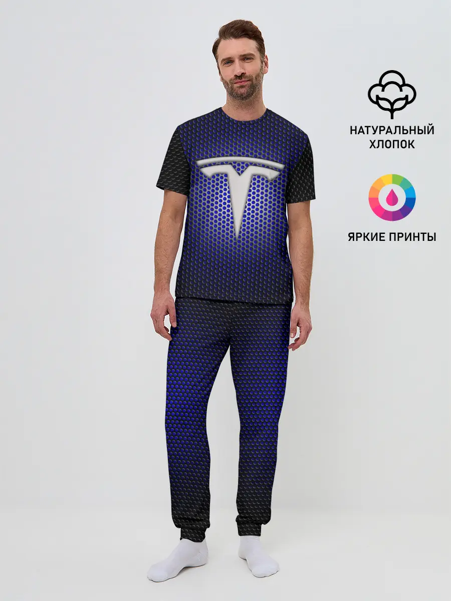 Мужская пижама с брюками / Космические технологии TESLA