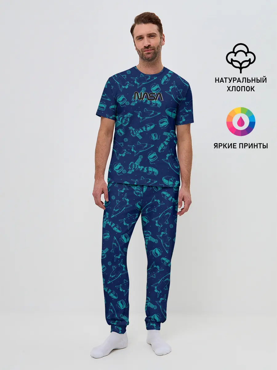 Мужская пижама с брюками / NASA