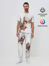 Мужская пижама с брюками / Чихуахуа из бумаги вылазит