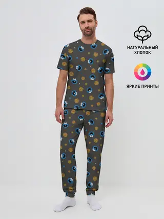 Мужская пижама с брюками / Cookie Monster