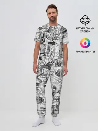 Мужская пижама с брюками / дудлогод