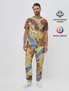 Мужская пижама с брюками / узорчатый дракон