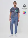 Мужская пижама с брюками / Valheim лого с секирой