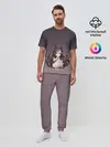 Мужская пижама с брюками / демоница волосы змеи милашка