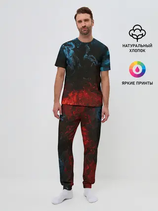 Мужская пижама с брюками / Огонь И Вода