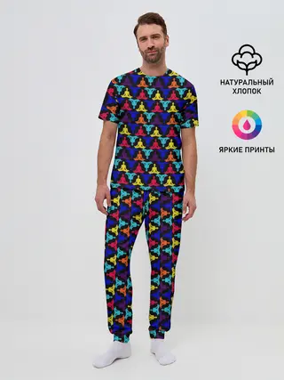 Мужская пижама с брюками / Йога