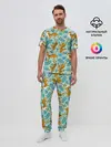 Мужская пижама с брюками / Рычащие Тигры Паттерн