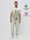 Мужская пижама с брюками / девушка кимоно зима Япония кот