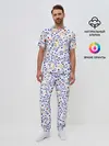 Мужская пижама с брюками / Игральные кубики