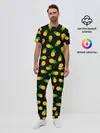 Мужская пижама с брюками / Ананасы