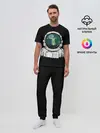 Мужская пижама с брюками / Скафандр с отражением НЛО
