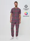 Мужская пижама с брюками / Африканский цветочный узор